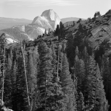 TK-80-BW-98-G Half Dome from Olmsted Point, Yosemite NP, California